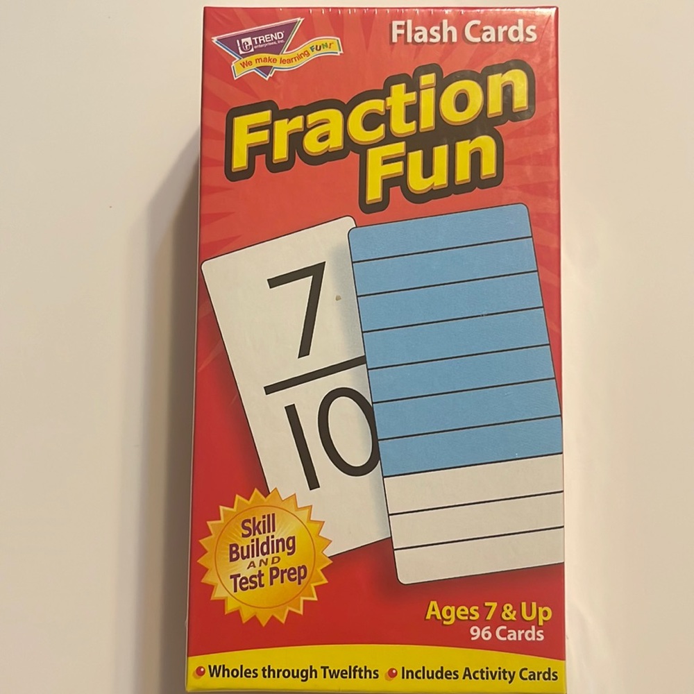 NEW: Fraction flash cards